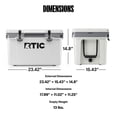 thumbnail image 6 of RTIC 32 Qt 48-Can Ultra-Light Ice Chest Cooler, White & Grey, 6 of 9