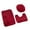 deep red, variant on Darkred Bathroom Rug Set, 3Piece Black Bath Mat, for Bathroom Non-Slip Bathroom Mats, Water Absorbent Bath Rug, U-Shaped Contour Rug Toilet Lid Cover