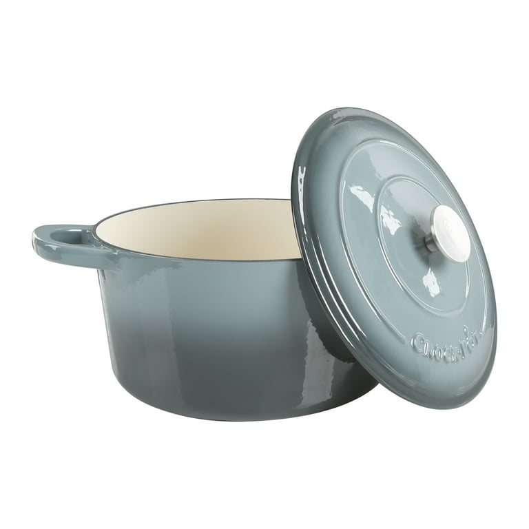 Crock Pot Artisan 7-Quart Round Dutch Oven - Gray