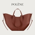 thumbnail image 1 of Bolso grande de piel color coñac, 1 of 3
