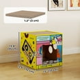 thumbnail image 3 of PawHut Cat Scratcher, 2 in 1 Cardboard Cat House with Catnip, 3 of 10