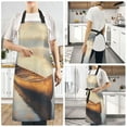 thumbnail image 6 of Kitchen Apron with 2 Pockets Adjustable waterproof Cooking Aprons for Women Men Chef Canoe on Calm Lake, 6 of 7