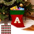thumbnail image 1 of Bolsa de regalo navideña con cordón - Bolsa de almacenamiento navideña roja 31x38cm - Decoración festiva reutilizable para pequeños regalos y caramelos, 1 of 6
