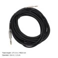 thumbnail image 4 of Professional Microphone Audio Cable 6.35mm Audio Cable for Electric Guitar Black, 4 of 9