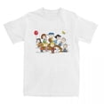 thumbnail image 2 of Camisetas con personajes de cómics de Peanuts para hombres y mujeres, divertidas camisetas con estampado de Snoopy, Charlie Brown y dibujos animados, 100 % algodón, 2 of 5