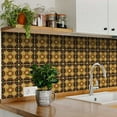 thumbnail image 6 of Mi Alma Black Brown Warm Mexican Peel & Stick Tiles - Vinyl Backsplash 8x8, 6 of 10