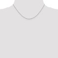 thumbnail image 2 of Auriga 10K White Gold .9 mm Diamond-cut Round Open Link Cable Chain Necklace for Women 16", 2 of 6