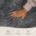 thumbnail image 3 of Moonlight20015 Area Rug 4x4ft Non-Slip Soft Fluffy Shaggy For Anti-Slip Living Room Bedroom Decor Gray, 3 of 7