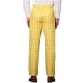 thumbnail image 3 of Lars Amadeus Men's Business Plaid Pants Casual Slim Fit Checked Dress Trousers, 3 of 6