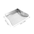 thumbnail image 2 of YSNOOWE 1Pack Dustpan for Cleaning Supplies Iron Triangular Shape Silver 11.8x9.8x2.4in, 2 of 8
