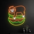 thumbnail image 3 of Handmadetneonsign Burger Sloth Neon Sign, Sloth Burger Led Sign, Sloth Burger Led Light, Burger, 3 of 5