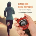 thumbnail image 2 of Cronómetro Marathon Adanac 3000 digital rojo resistente al agua, 2 of 7