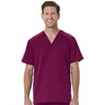 thumbnail image 1 of Maevn Mens EON Mesh Panel 3-Pocket V Neck TopWine, X-Large, 1 of 2