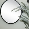 thumbnail image 3 of TEHOME Black Metal Framed Pivot Oval Bathroom Mirror Vanity Mirrors 23''x3 x26'', 3 of 6