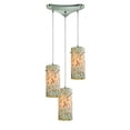 thumbnail image 1 of ElkGroup International 10442/3 Capri 3 Light Pendant In Satin Nickel And Capiz Shell, 1 of 1