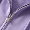 thumbnail image 5 of Komoo Women Casual Zip Cardigan Oversize Zip Up Hoodies Long Sleeve Sweatshirt Basic Relax Girl Streetwear, 5 of 5