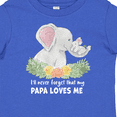 thumbnail image 4 of Inktastic I'll Never Forget That My Papa Loves Me with Cute Elephants Boys or Girls Baby T-Shirt, 4 of 5