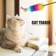 thumbnail image 1 of Rompecabezas De Gatos Cat Teaser Colorful Feather Wand Gatito Palo interactivo Juguetes para mascotas (47 cm) Wdftyju Libre de BPA, 1 of 3