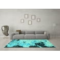 thumbnail image 3 of Ahgly Company Indoor Rectangle Abstract Light Blue Modern Area Rugs, 4' x 6', 3 of 4