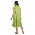 thumbnail image 2 of Moomaya Cotton Lace Neckline Sleepwear For Ladies V-Neck Printed Nightdress, 2 of 5