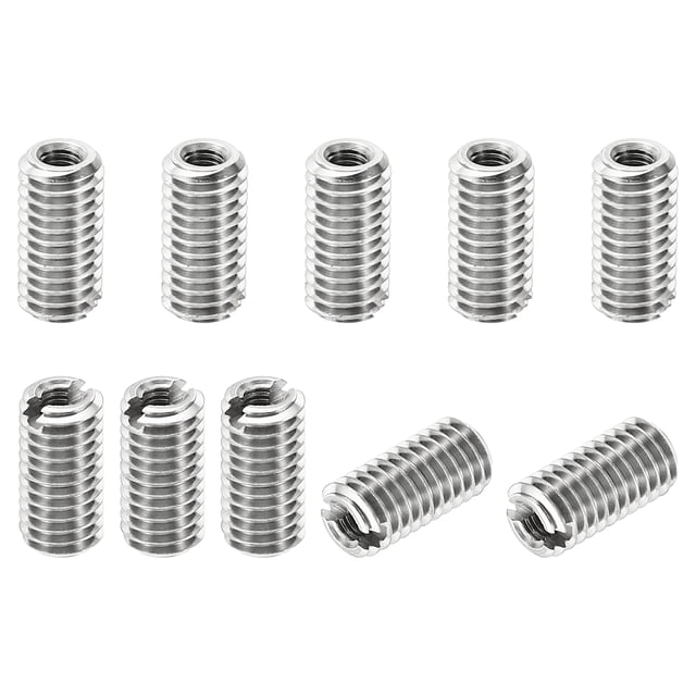 Unique Bargains Adaptateurs de Filetage Manchon Réducteur Écrou 10 Pcs M5x0.8 Mâle à M2.5x0.45 Femelle Réparation Insert Écrou 10mm