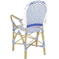 thumbnail image 5 of Safavieh Hooper Outdoor Stacking Arm Chair, Set of 2 - Blue/White, 5 of 10