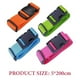 thumbnail image 5 of Correas de equipaje de uso versátil, material duradero con hebilla de liberación rápida, 4 correas de maleta ajustables para protección durante el tránsito, 5 of 5