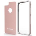 thumbnail image 2 of Case for iPhone 8 Plus, PureGear [Blush Rose Gold] GlassBak 360 Bumper Cover with Back/Rear Tempered Glass Panel [and BONUS Front Tempered Glass Screen Protector] for iPhone 8 Plus, 7 Plus, 6 Plus, 2 of 10