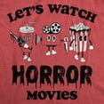 thumbnail image 2 of Mens Lets Watch Horror Movies T Shirt Funny Spooky Scary Film Lovers Tee for Guys Graphic Tees, 2 of 9