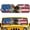 Bald Eagle American Flag, variant on Pzuqiu Windshield Sun Shield with Red Heart Paw Print, Heat Insulation Foldable Sun Shield for Off-road Vehicle Daily Use