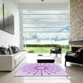thumbnail image 6 of Ahgly Company Indoor Square Patterned Tyrian Purple Area Rugs, 7' Square, 6 of 6