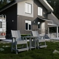 thumbnail image 2 of Wildridge Contemporary High Adirondack Chair, Light Gray - All-Weather Recycled Plastic Furniture for Patio, Deck, Lawn, 2 of 4
