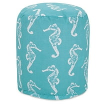 Majestic Home Goods Pouf Sea Horse Teal
