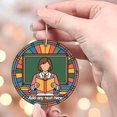 thumbnail image 3 of A Teacher with Books Ornament – Personalized Ornament Gift for Families, Friends, Men & Women, Christmas 2025 Keepsake, 3 of 4