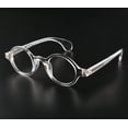 thumbnail image 4 of Beison Petites Lunettes Rondes Monture de Lunettes Simples Lentille Claire 42mm (Clair, Clair), 4 of 10