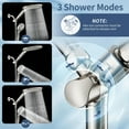 thumbnail image 6 of KAIYING Dual Shower Head with Handheld Spray, 9 Modes, Adjustable Angles, 79-Inch Hose, Brushed Nickel, 6 of 9