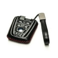 thumbnail image 2 of Vitodeco Leather Smart Key Fob Case Compatible with BMW I3, BMW I8 (2014-2021 Models) - 4-Button, Black/Red, 2 of 5