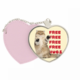 thumbnail image 1 of Abraza al gato. Bolsa de viaje Mirror maquillaje corazón rosa, 1 of 4
