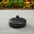 thumbnail image 3 of Mainstays 26lb Outdoor Fillable Round Resin Opp Umbrella Base, Black, 3 of 8