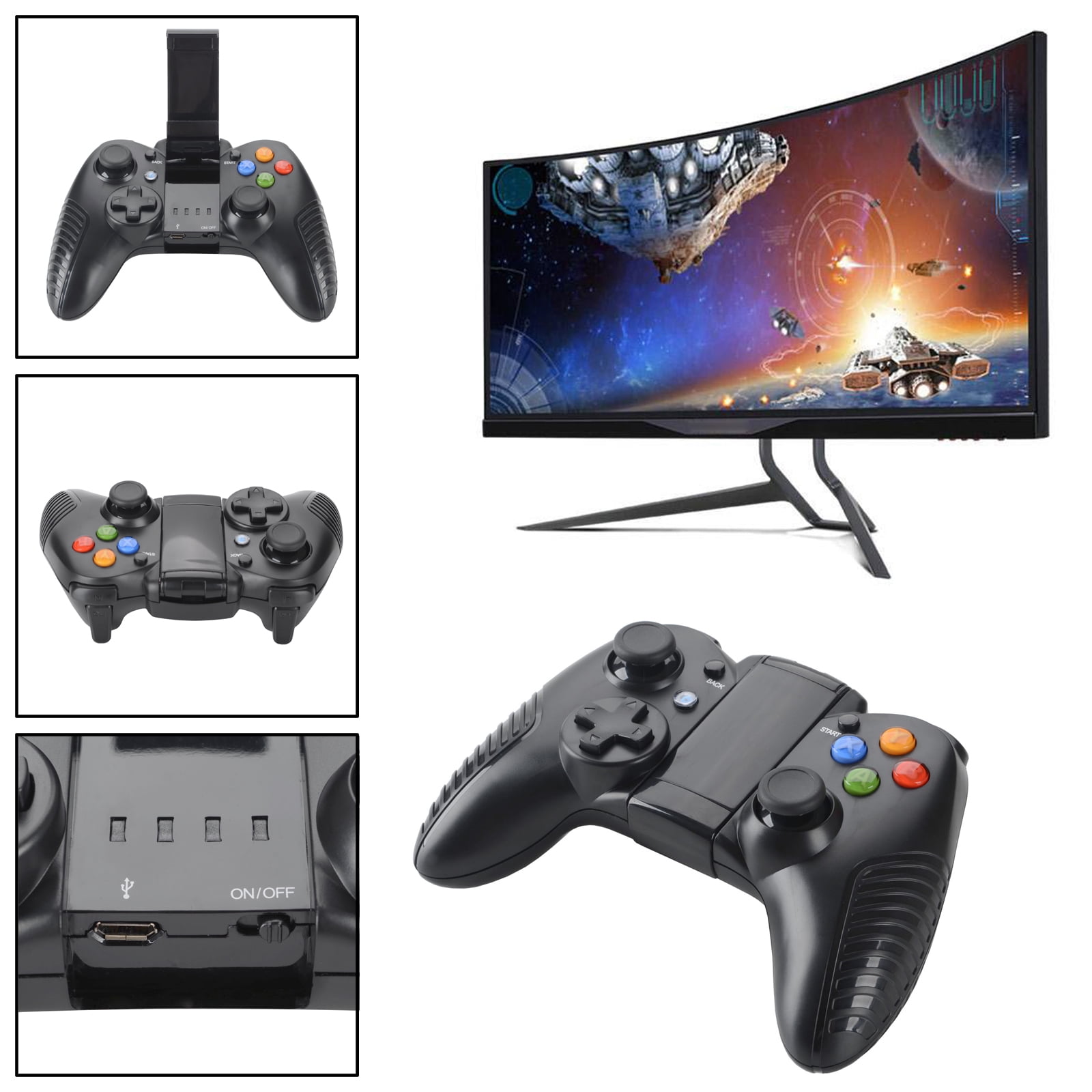 Menagerry Pebish dodelijk Mobile Wireless Game Controller Bluetooth Gamepad For Android Apple V3 Game  - Walmart.com