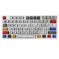 thumbnail image 2 of Comic Style Colorful Mixed Light Keycaps 136 Keys Set Classic Minimalist Style Machine Keycap Decor, 2 of 5