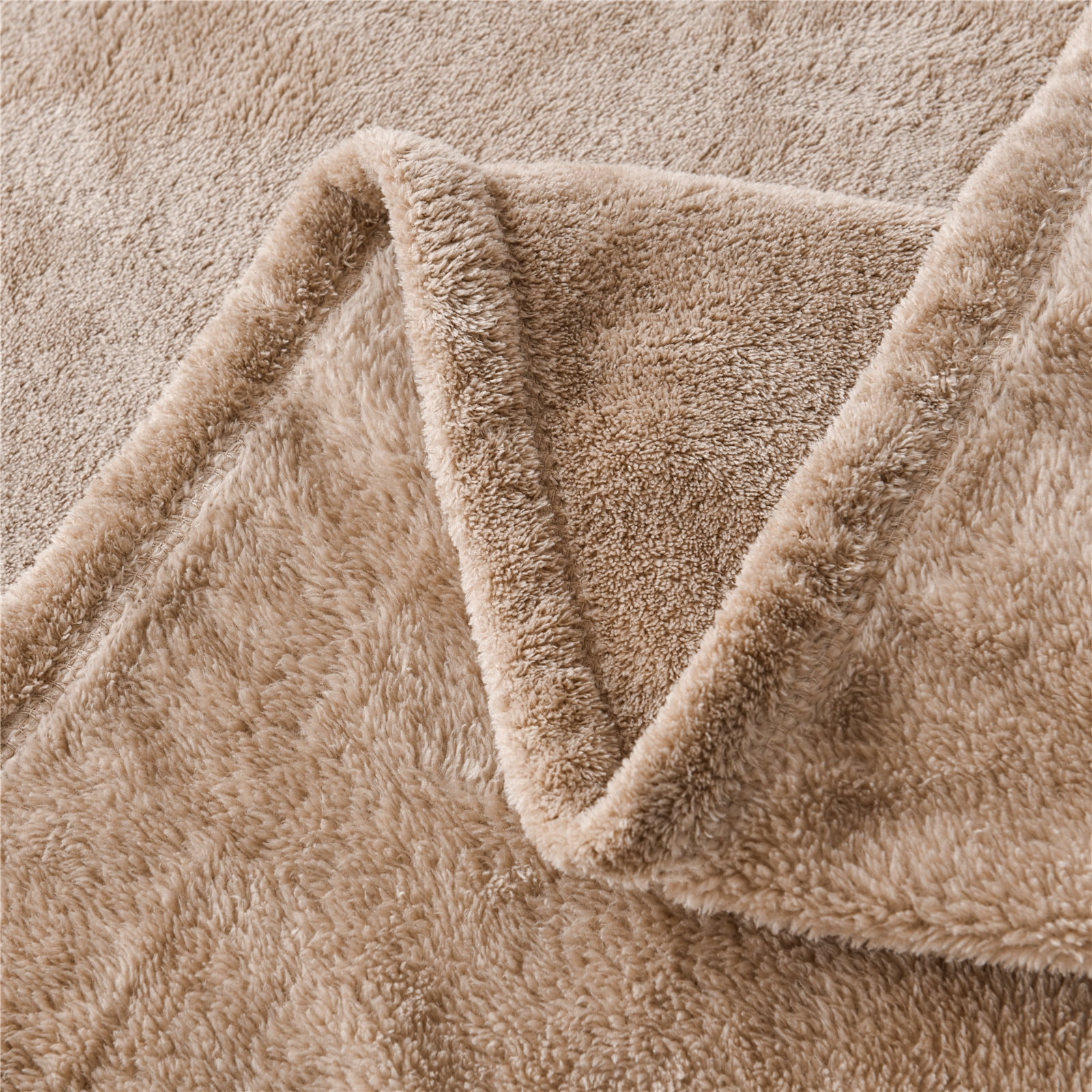 Mainstays Super Soft Plush Blanket, Brown, King