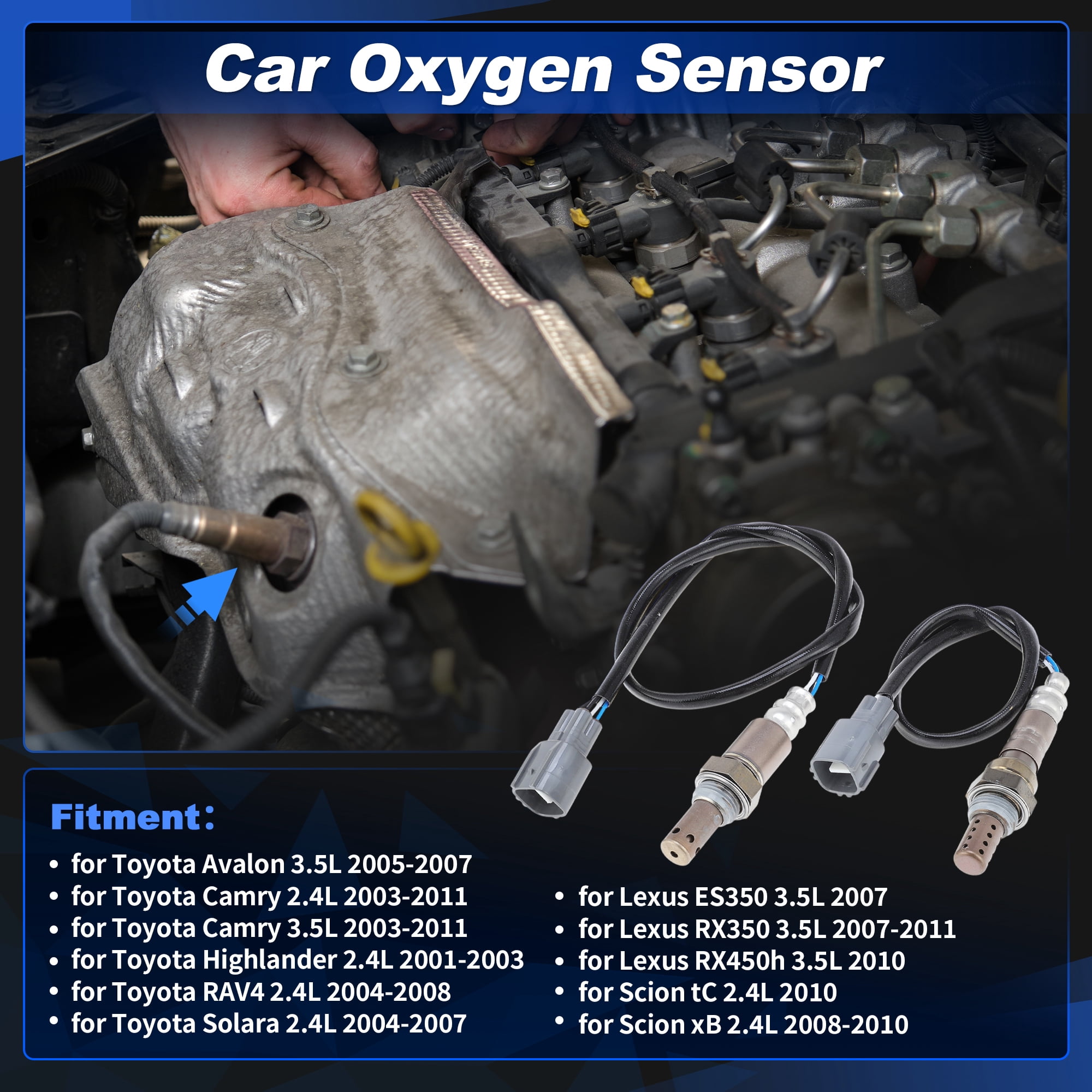 Unique Bargains 2Pcs Oxygen Sensor for Toyota Camry 2003-2011