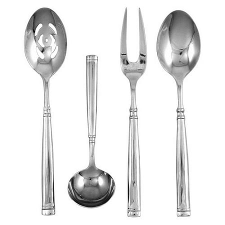 Ginkgo Naples Stainless Mirror Finish Flatware Hostess Set - Set of 4
