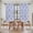 Blue, variant on Vintage Flower Pattern Tier Curtains 36 Inch Length, Spring Floral Leaves Plants Pink Cafe Short Curtains for Bathroom Over Sink, Small Kitchen Curtain Light Filtering Drapes 2 Panels 27.5"Wx36"L