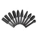 thumbnail image 3 of Riwesomey Cabezales de molienda rotativos, carpintería, carpintería, limas de fresado, artesanía, lijado, biselado, limado, afilado, herramienta Artesanía  10PCS Tipo 1 Riwesomey TO001480-01, 3 of 6