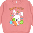thumbnail image 3 of Inktastic Happy Easter Bunny with Eggs and Carrot Toddler Sweatshirt, 3 of 4