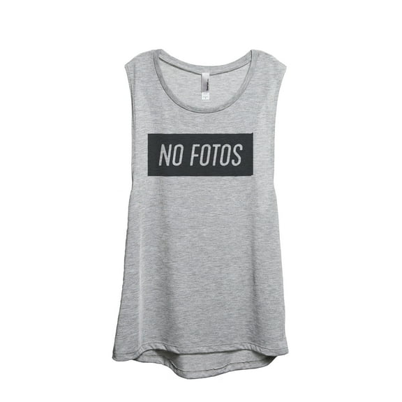Thread Tank No Fotos Women's Sleeveless Muscle Tank Top Sport Grey Small