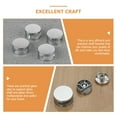 thumbnail image 3 of BESTYASH 4pcs Mirror Mounting Brackets Silver Zinc Alloy Wall Clips for Home Decoration, 3 of 8