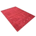 thumbnail image 5 of Rugsotic Carpets Handmade Rugs Hand Knotted Loom Rectangle 8'x10' Red Silk Mix for Indoor Use, 5 of 5